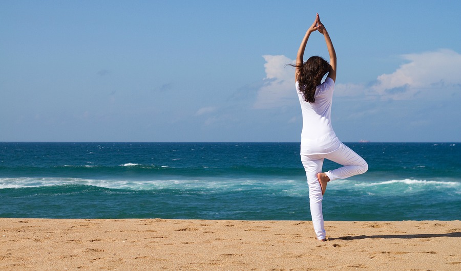 yoga beach